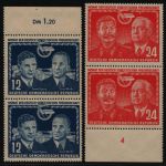 DDR 1951 - Mi-Nr. 296-297 ** - MNH - Paar - senkrecht