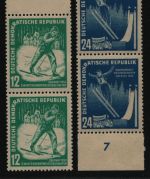 DDR 1952 - Mi-Nr. 298-299 ** - MNH - Paar - senkrecht