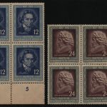 DDR 1952 - Mi-Nr. 300-301 ** - MNH - Viererblock