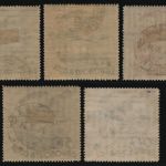 Russia / Sowjetunion 1934 - Mi-Nr. 462-466 gest / used - mit WZ - Luftfahrt (1)