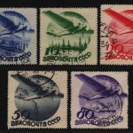 Russia / Sowjetunion 1934 - Mi-Nr. 462-466 Z gest / used - ohne WZ (1)