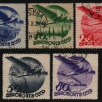 Russia / Sowjetunion 1934 - Mi-Nr. 462-466 Z gest / used - ohne WZ (2)