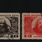 Russia / Sowjetunion 1934 - Mi-Nr. 476-479 gest / used - Mendelejew (IV)