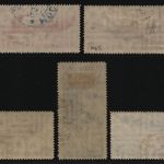 Russia / Sowjetunion 1934 - Mi-Nr. 483-487 gest / used - Luftschiffe (IV)