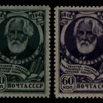 Russia / Sowjetunion 1943 - Mi-Nr. 883-884 ** - MNH - Turgenjew (IV)