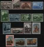 Russia / Sowjetunion 1947 - Mi-Nr. 1137-1151 ** - MNH - 800 Jahre Moskau (II)