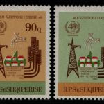 Albanien 1988 - Mi-Nr. 2356-2357 ** - MNH - 40 Jahre WHO (I)