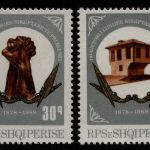 Albanien 1988 - Mi-Nr. 2365-2366 ** - MNH - Liga von Prizren (I)