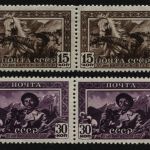 Russia / Sowjetunion 1941 - Mi-Nr. 804 A & 805 C ** - MNH - Paar waagerecht
