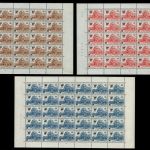 Belgien - Postpaket 1970 - Mi-Nr. 64-66 ** - MNH - Bogen