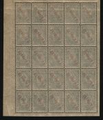 Russia / Levante 1910 - Mi-Nr. 52 ** - MNH - Bogenteil (3)