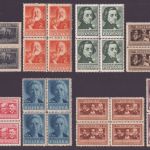 Polen 1947 - Mi-Nr. 463-470 A ** - MNH - Polnische Kultur II - Viererblock (II)