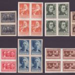 Polen 1947 - Mi-Nr. 463-470 B ** - MNH - Polnische Kultur II - Viererblock (II)