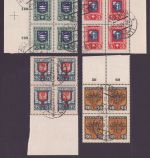Estland 1936 - Mi-Nr. 109-112 gest / used - Viererblöcke