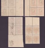 Estland 1936 - Mi-Nr. 109-112 gest / used - Viererblöcke