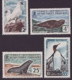 TAAF 1960 - Mi-Nr. 19-22 ** - MNH - Vögel / Birds - Robben / Seals (I)