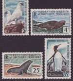 TAAF 1960 - Mi-Nr. 19-22 ** - MNH - Vögel / Birds - Robben / Seals (II)