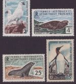 TAAF 1960 - Mi-Nr. 19-22 ** - MNH - Vögel / Birds - Robben / Seals (IV)