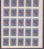 Russia - Ferner Osten - Sowjetrepublik 1923 - Mi-Nr. 43 ** - MNH - 25er-Bogen 2