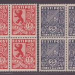 Estland 1939 - Mi-Nr. 142-145 ** - MNH - Viererblock - Ühisabi IV