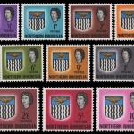 Nord-Rhodesien 1963 - Mi-Nr. 75-88 ** - MNH - Wappen / Coat of Arms