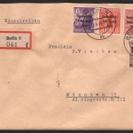 SBZ - Mi-Nr. 195 a, 201 wbz, 202 vx, 203 a wbz - Fernbrief - BPP geprüft