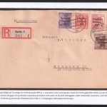 SBZ - Mi-Nr. 195 a, 201 wbz, 202 vx, 203 a wbz - Fernbrief - BPP geprüft