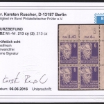 SBZ 1948 - Mi-Nr. 213 cy (2) & 213 cx (2) ** - MNH - Viererblock - BPP geprüft