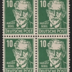 SBZ 1948 - Mi-Nr. 215 c ** - MNH - Viererblock - BPP geprüft