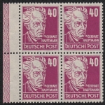 SBZ 1948 - Mi-Nr. 223 a ** - MNH - Viererblock mit RL 1 links - BPP geprüft