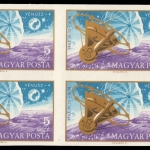 Ungarn 1967 - Mi-Nr. 2368 B ** - MNH - 4er-Block - Raumfahrt / Space