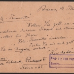 Ungarn 1928 - Ganzsache mit Zusatzfrankatur - Budapest-Berlin