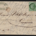 Frankreich 1873 - Brief von Frankreich nach Bern (Langnau)