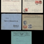 Ungarn - 5 x Briefe (1 x Zensur) - Ungarn nach CH, D & F