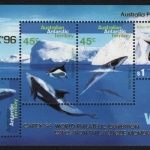 AAT / Austral. Antarktis 1996 - Mi-Nr. Block 1 II ** - MNH - Wale / Whales