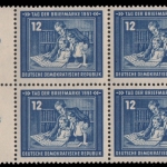 DDR 1951 - Mi-Nr. 295 ** - MNH - Viererblock
