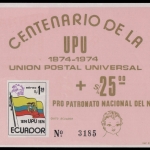 Ecuador 1974 - Mi-Nr. Block 66 ** - MNH - UPU