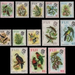 Fidschi 1971 - Mi-Nr. 276-287 Y ** - MNH - Vögel, Blumen / Birds, flowers
