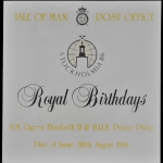 Isle of Man 1986 - Mi-Nr. 319-321 ** - MNH - Souvenir - Royal Birthdays