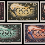 Jemen-Arabische Republik 1960 - Mi-Nr. 200-204 B ** - MNH - Olympia Rom