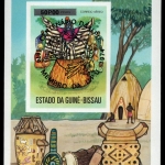 Guinea-Bissau 1976 - Mi-Nr. Block 11 a B - ungez. / imp - MNH - UPU - Tanzmasken