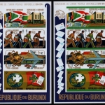 Burundi 1974 - Mi-Nr. Block 79-80 B ** - MNH - imp. - UPU