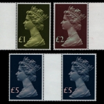 Großbritannien 1977 - Mi-Nr. 732-734 ** - MNH - Stegpaare - Elizabeth II (II)