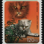 Dschibuti 1998 - Mi-Nr. 667 ** - MNH - Katzen / Cats