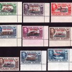 Falkland - South Georgia 1944 - Mi-Nr. B 1-8 & B6 var ** - MNH - König George VI