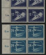 DDR 1950 - Mi-Nr. 246-247 ** - MNH - Viererblöcke