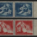 DDR 1950 - Mi-Nr. 273-274 ** - MNH - Paar - waagerecht