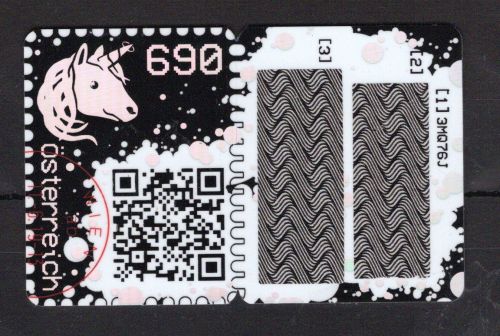 Österreich 2019 Cryp MiNr. 3470 / ANK 3491b Einhorn grün Ersttagsstempel
