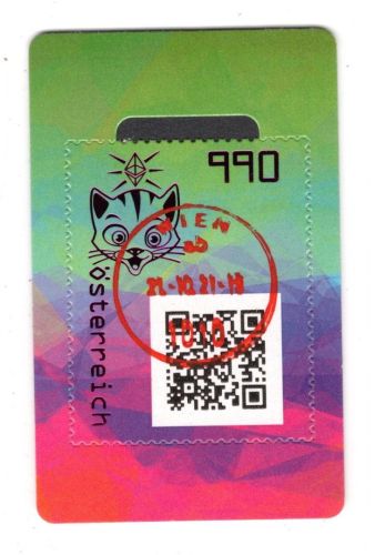 Österreich Cryp MiNr. 3615 Block 128 ANK 9a Katze schwarz Ersttagsstempel