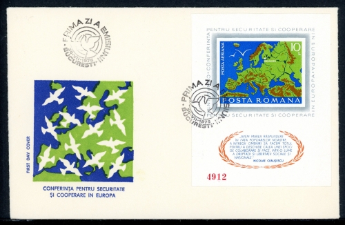 Rumänien MiNr. Block 125 Ersttagsbriefe/ FDC KSZE